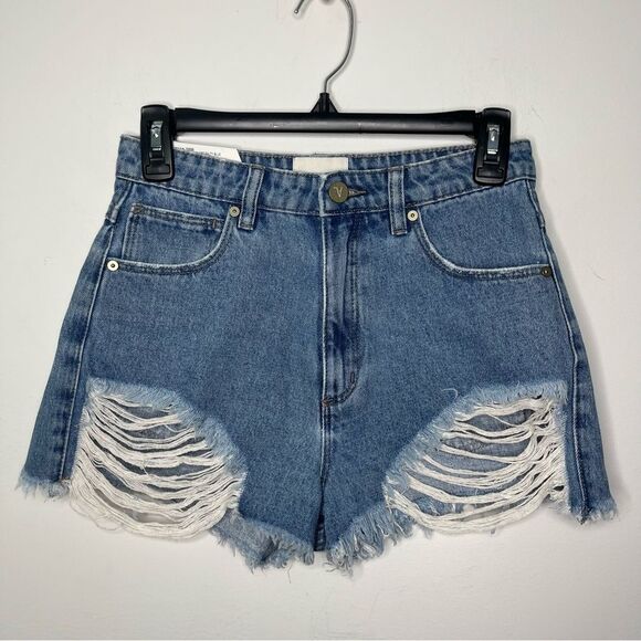 Abrand Jeans A High Relaxed Short Salty Blue 25 - Picture 2 of 6